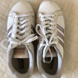 Adidas Cloud-foam rose gold sneakers ✨